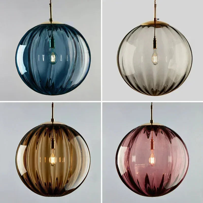 Lustre créatif en verre artistique