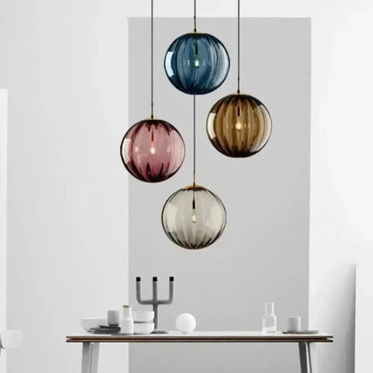 Lustre créatif en verre artistique