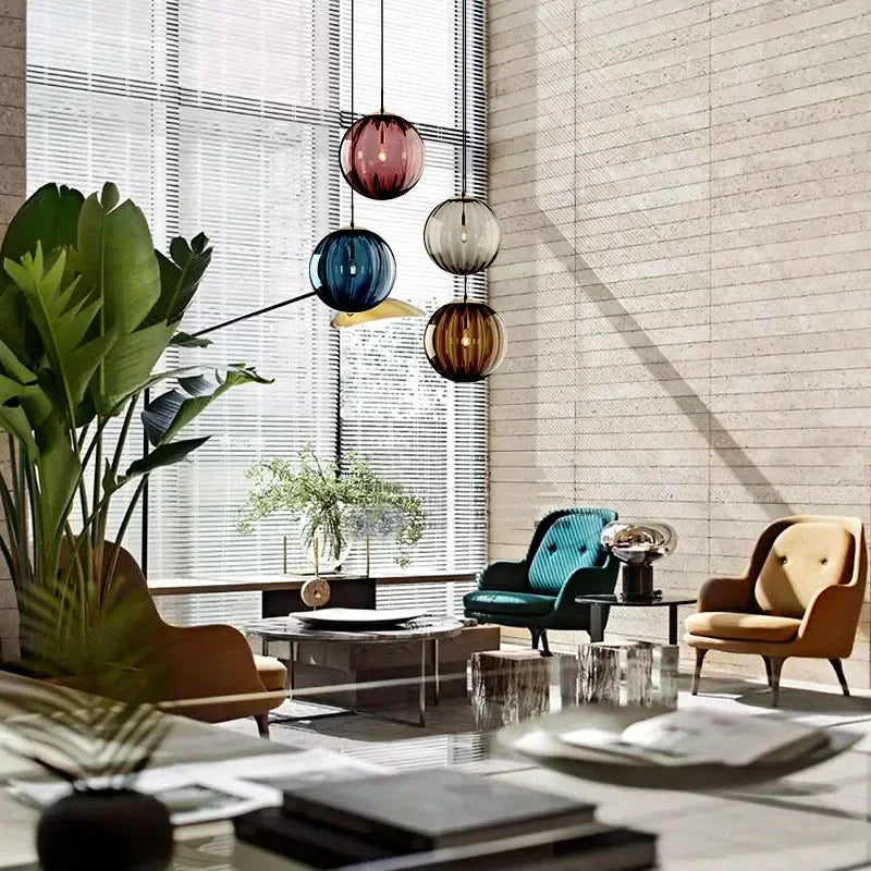 Lustre créatif en verre artistique