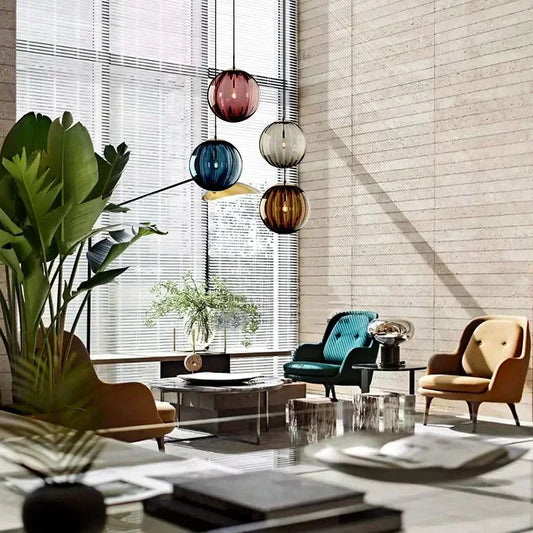 Lustre créatif en verre artistique