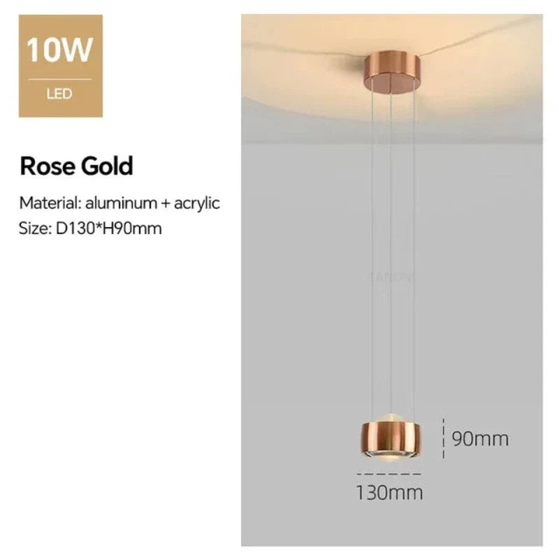 Lampe À Suspension Sphérique Au Design Minimaliste Moderne