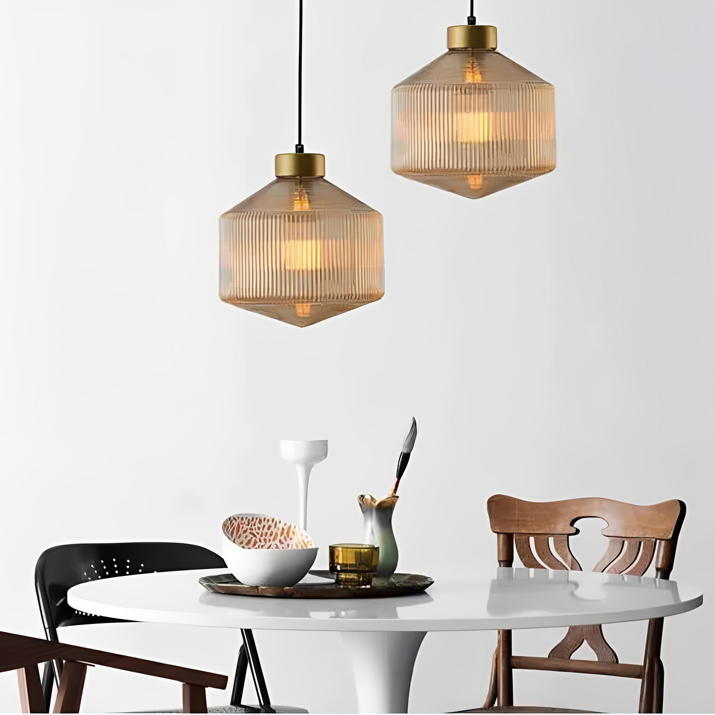 Leonard – Lustre en verre nordique