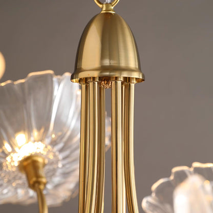 Hana – Lustre en verre lotus moderne