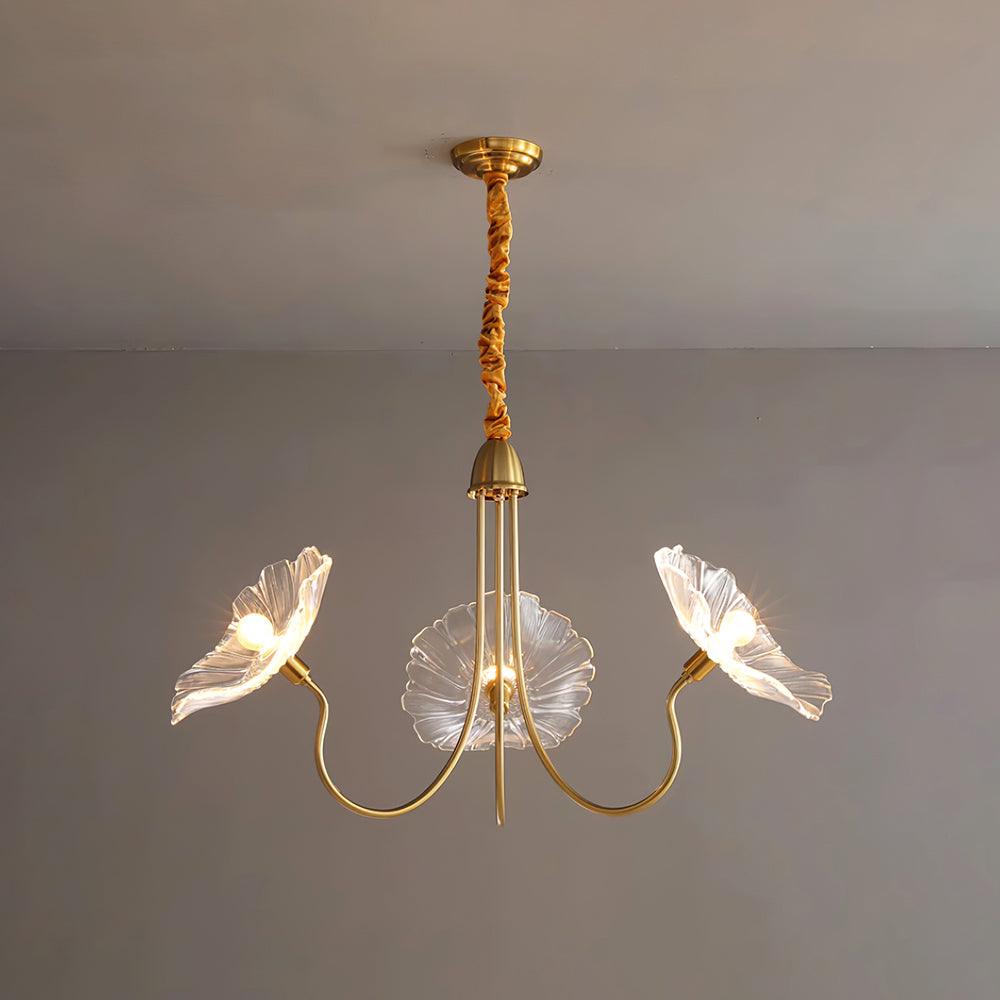 Hana – Lustre en verre lotus moderne