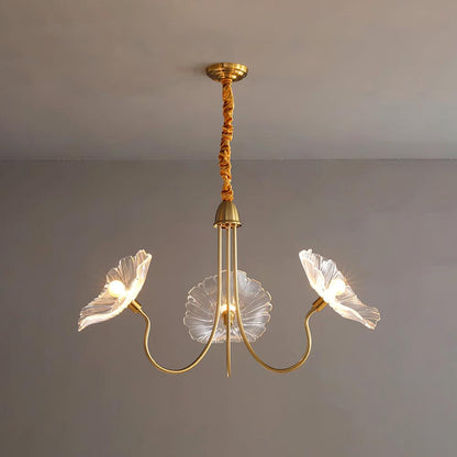 Hana – Lustre en verre lotus moderne