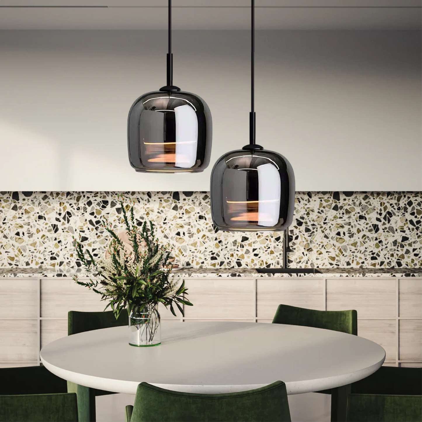 Ella – Suspension en verre moderne avec personnalité