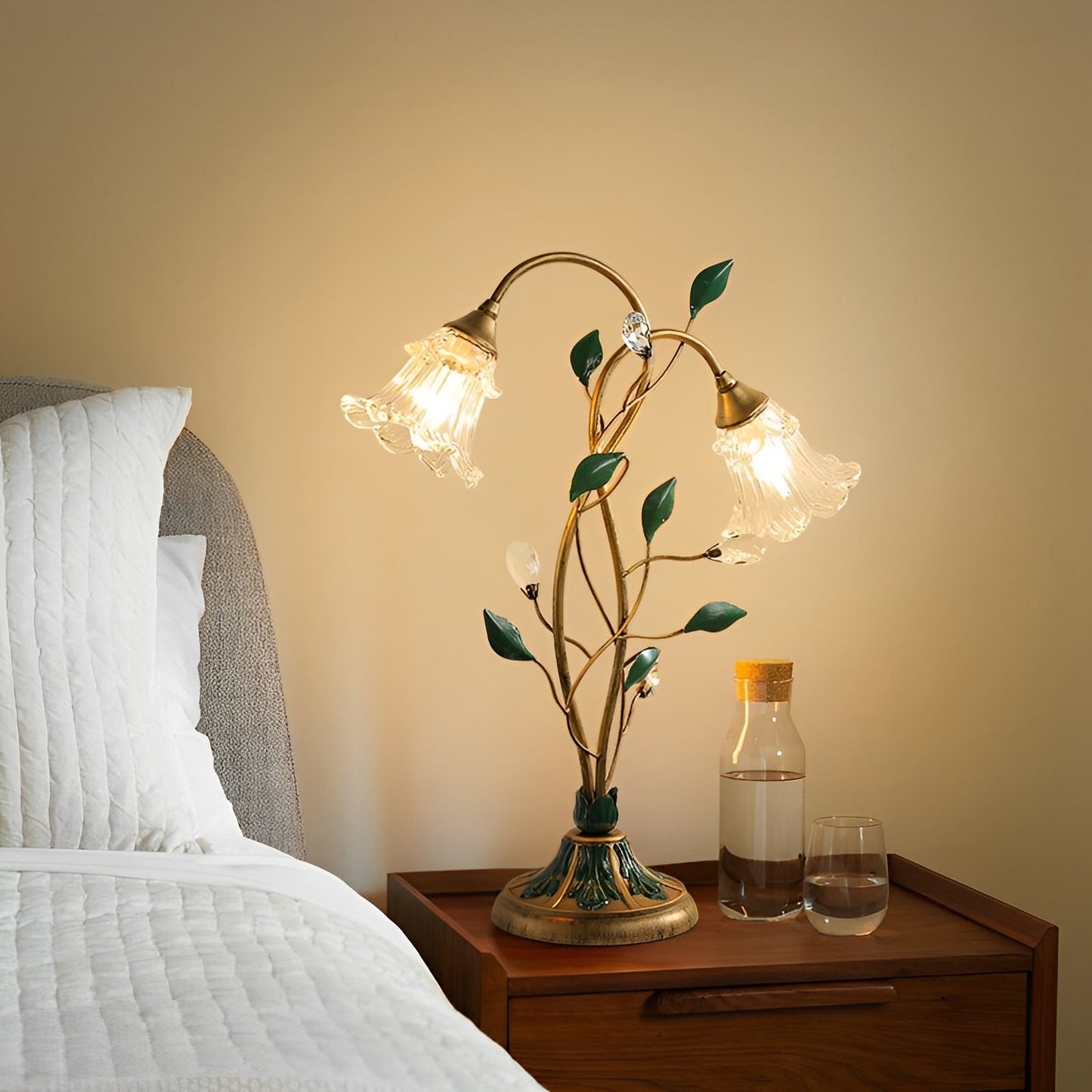 Ella – Lampe de Table Fleur Française