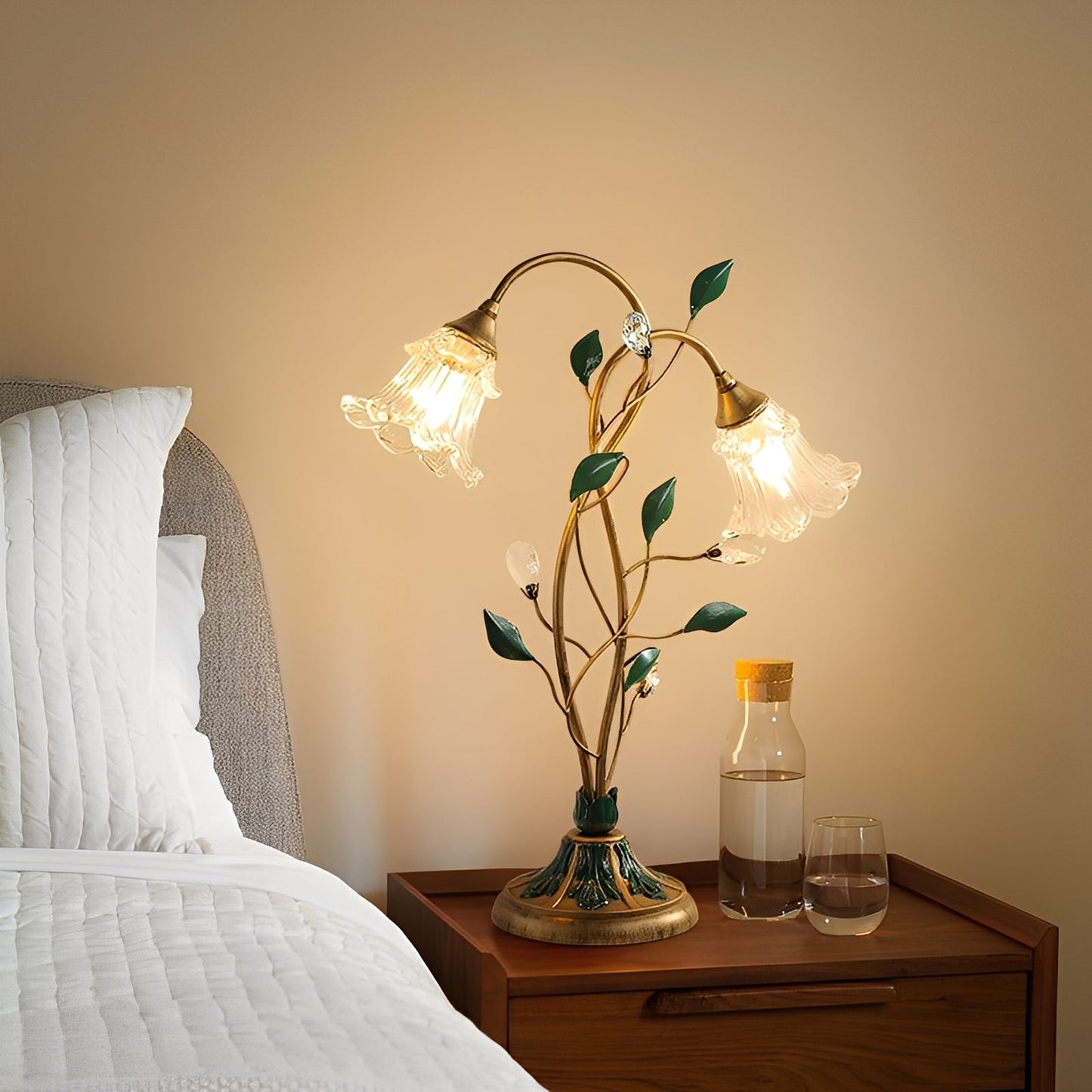 Elena – Lampe de table rétro américaine