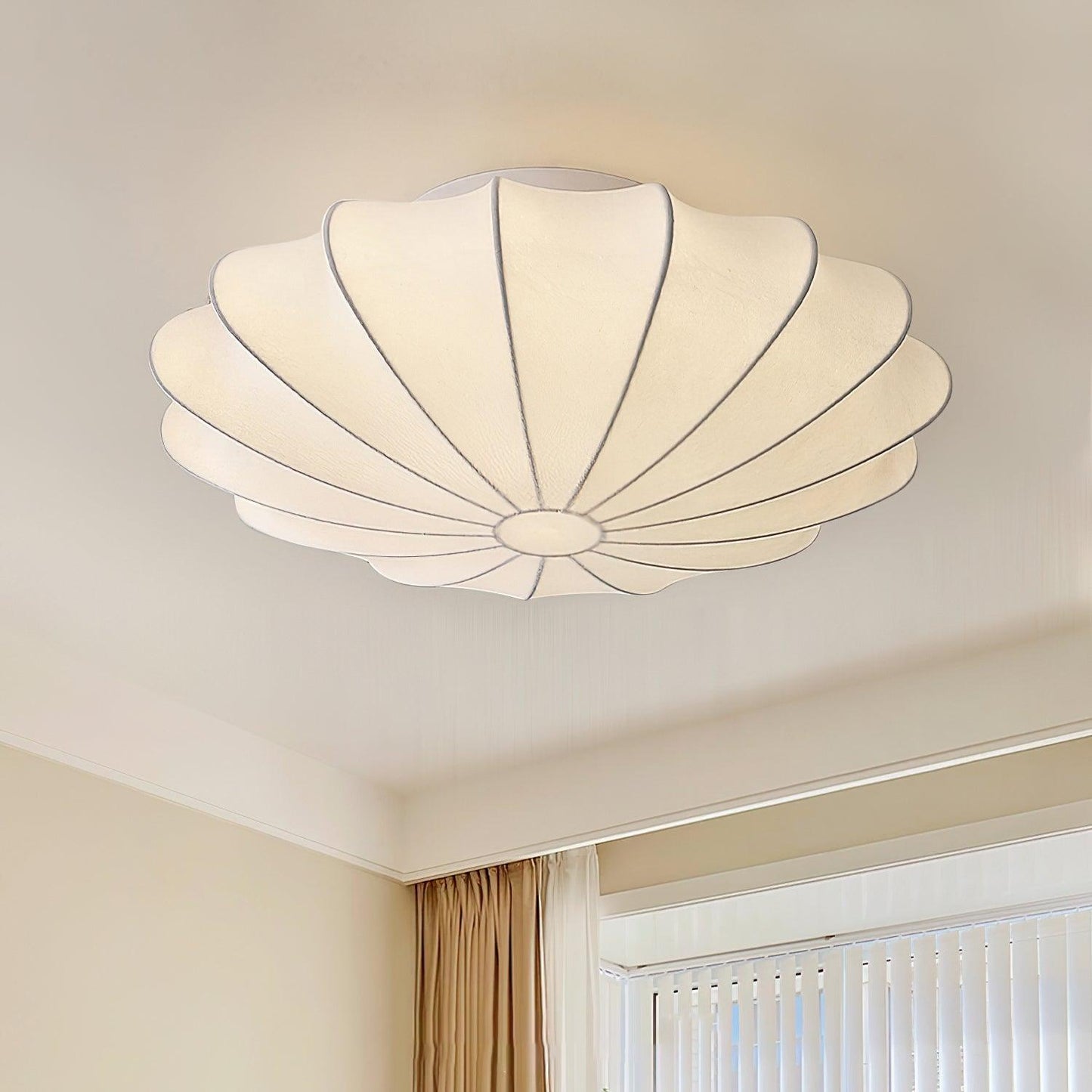Haruki – Lampe de plafond en soie japonaise