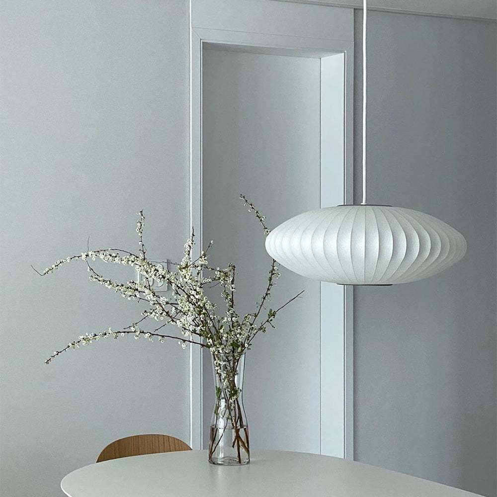 Xieno – Lustre en tissu au style moderne de lanterne