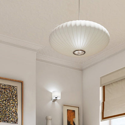 Xieno – Lustre en tissu au style moderne de lanterne