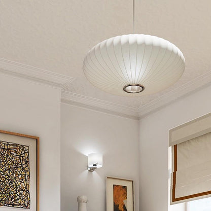 Mei – Lustre en tissu rond style lanterne