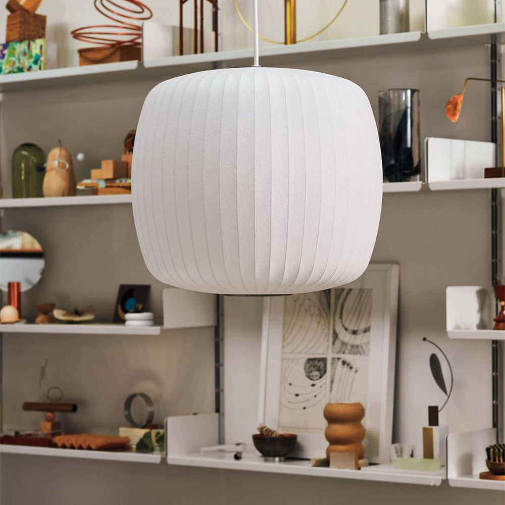 Xieno – Lustre en tissu au style moderne de lanterne