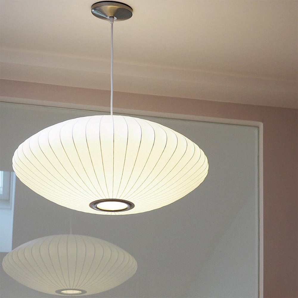 Xieno – Lustre en tissu au style moderne de lanterne