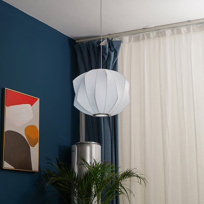 Xieno – Lustre en tissu au style moderne de lanterne
