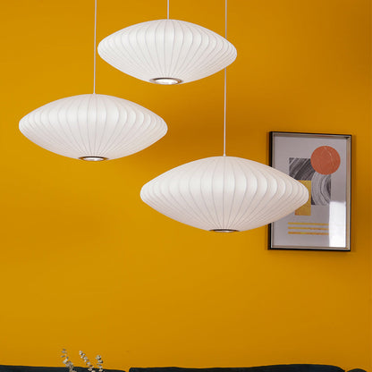 Xieno – Lustre en tissu au style moderne de lanterne