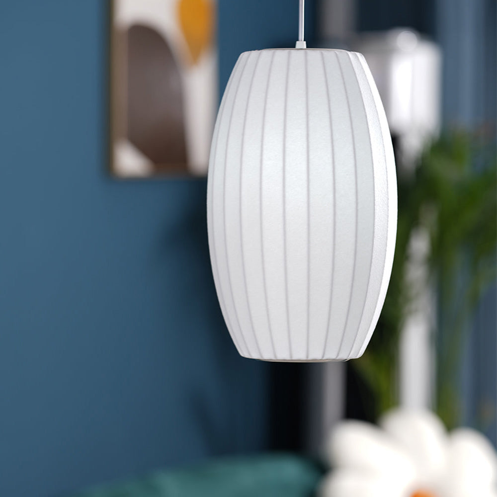 Xieno – Lustre en tissu au style moderne de lanterne