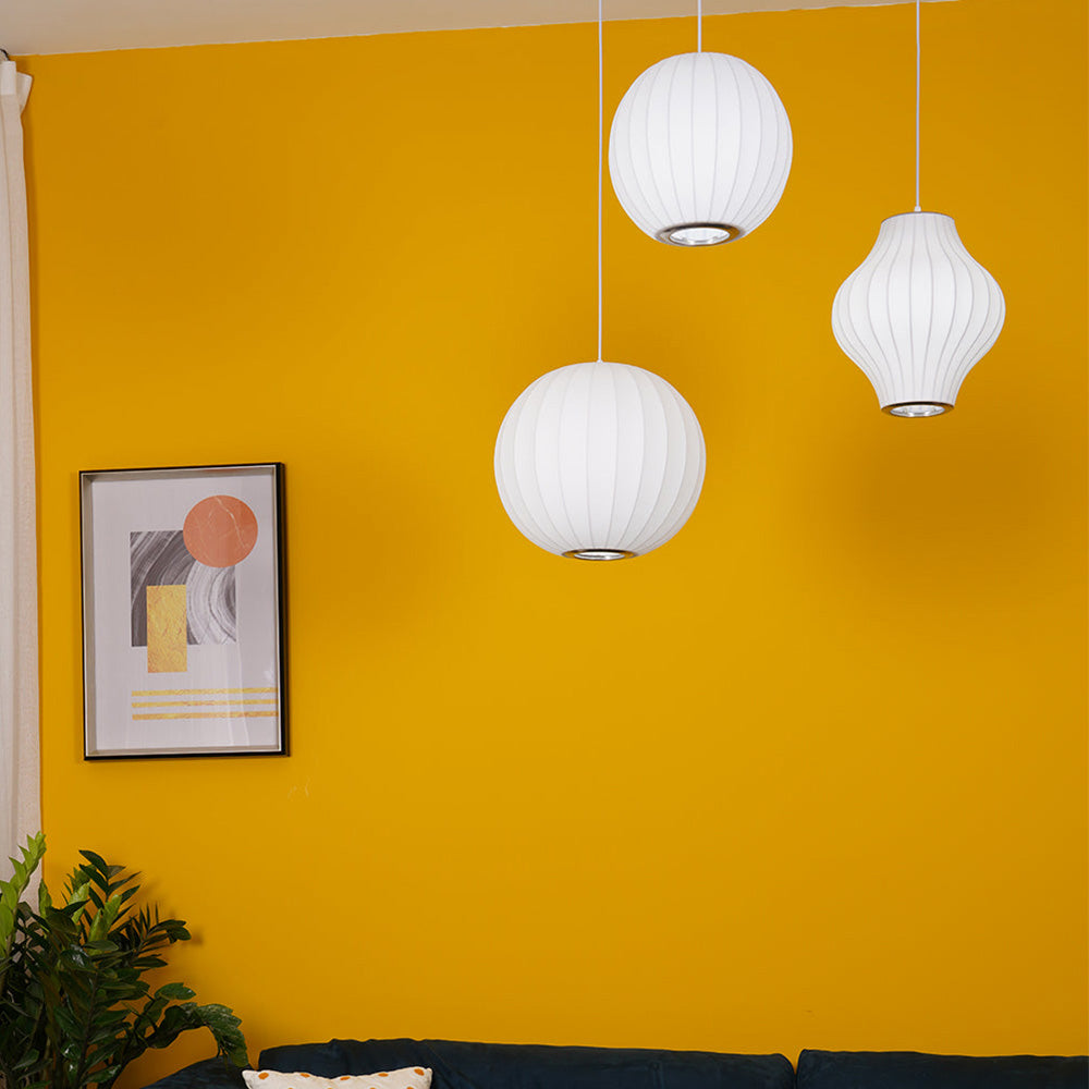 Xieno – Lustre en tissu au style moderne de lanterne