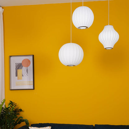 Xieno – Lustre en tissu au style moderne de lanterne