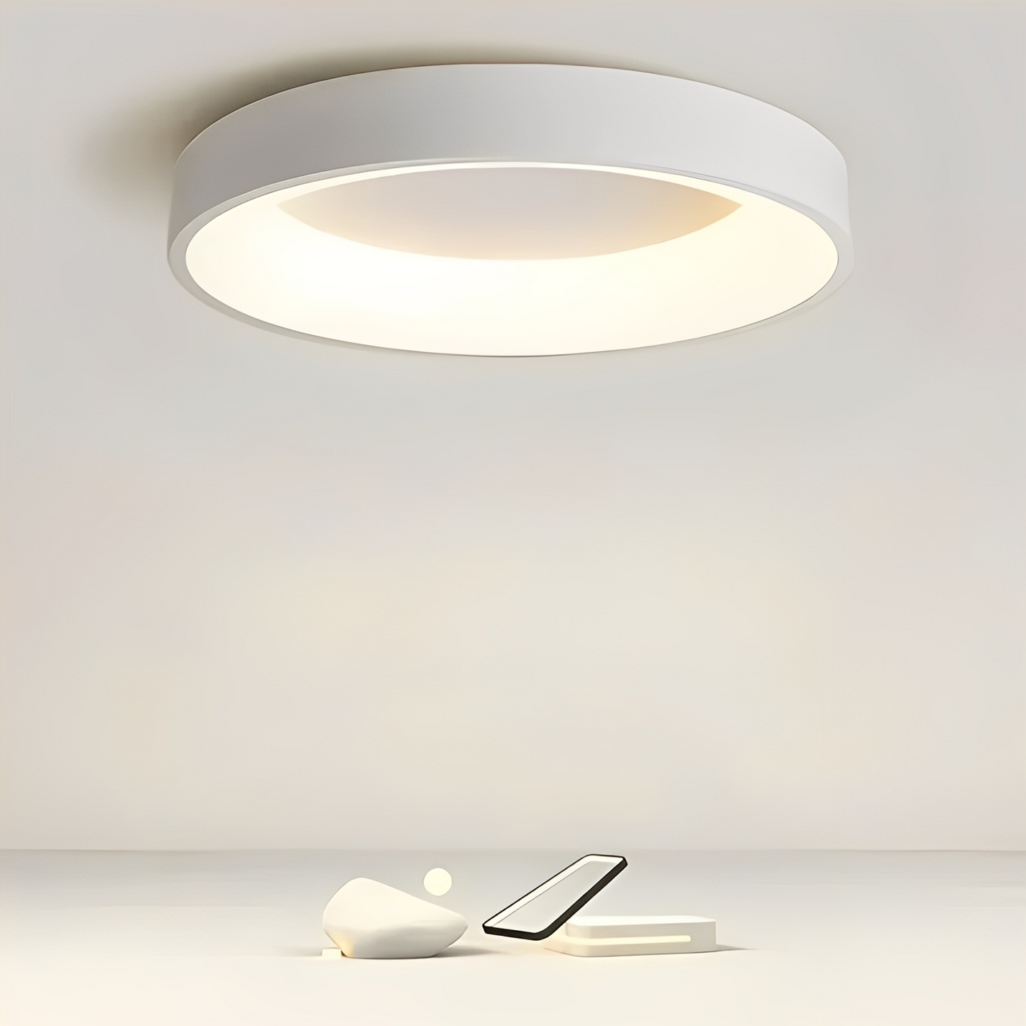 Celestialglo – Lampe de Plafond LED Ronde Scandinave