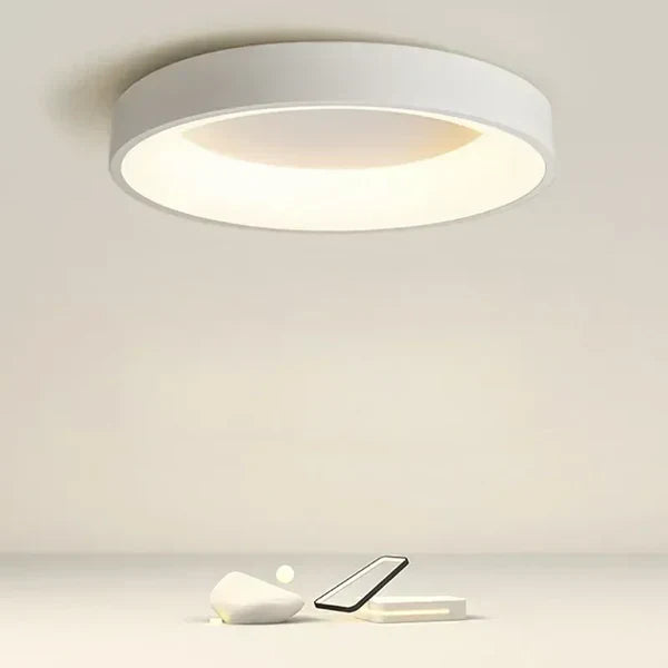 Plafonnier LED Scandinave – Design Rond et Épuré pour Salon ou Chambre