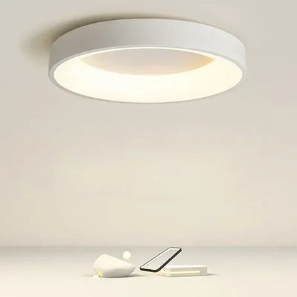 Plafonnier LED Scandinave – Design Rond et Épuré pour Salon ou Chambre