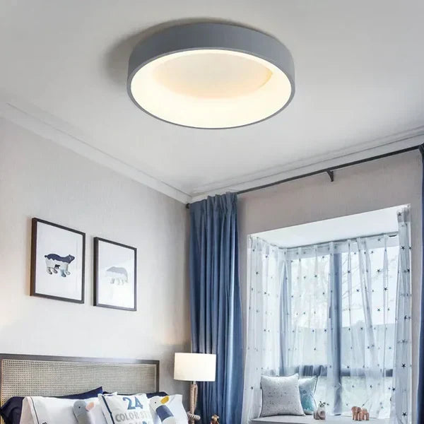 Plafonnier LED Scandinave – Design Rond et Épuré pour Salon ou Chambre