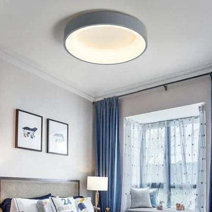 Plafonnier LED Scandinave – Design Rond et Épuré pour Salon ou Chambre