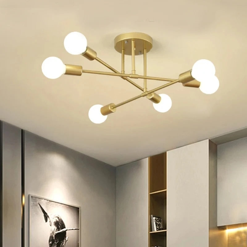 PlumeLumière – Plafonnier LED à l’aura douce et organique