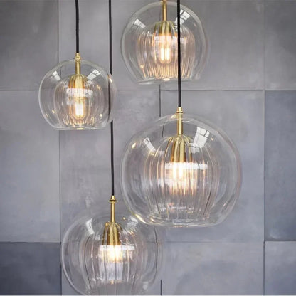 Suspension Design En Verre Transparent