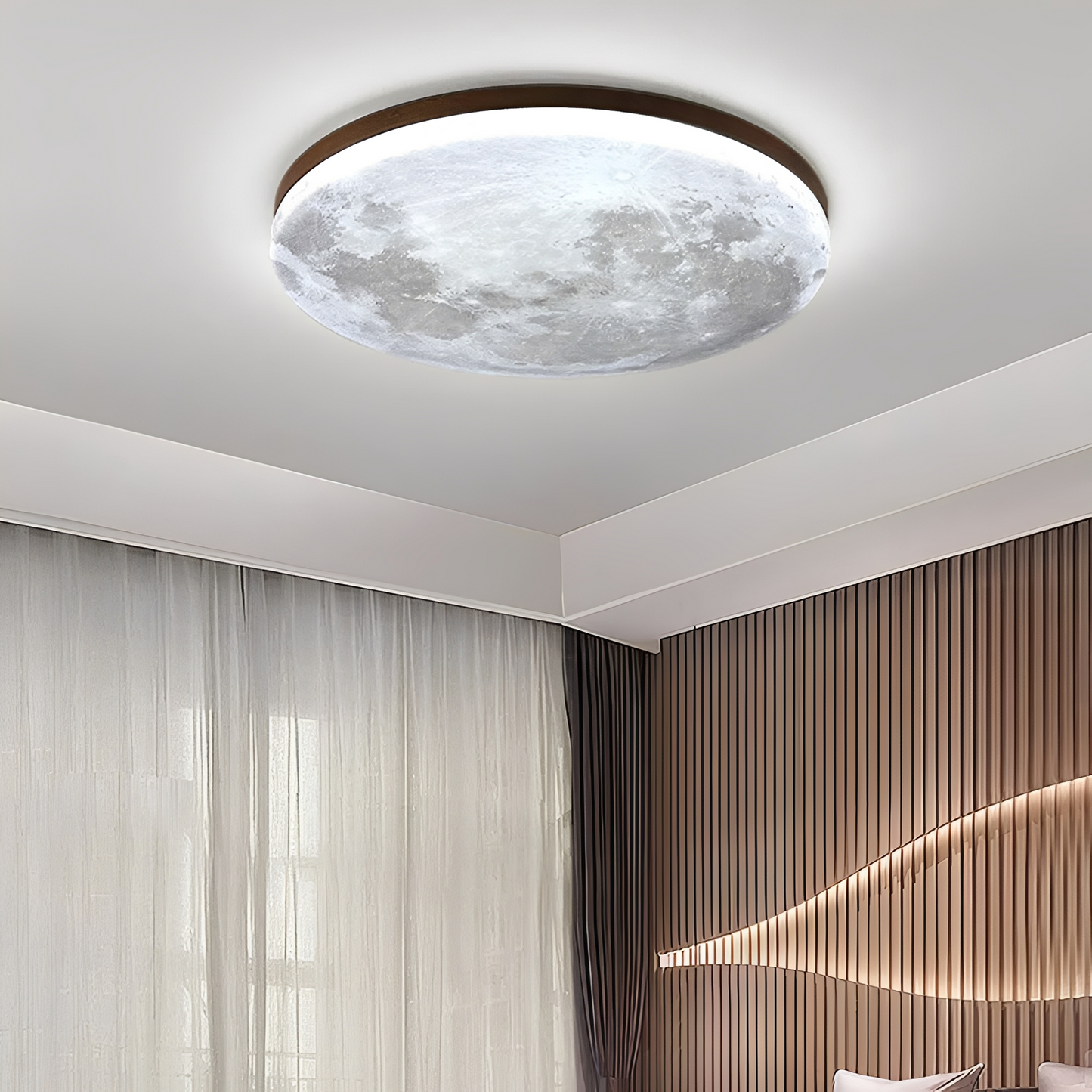 Kris – Moderne Lune-Ronde LED-Plafonnier