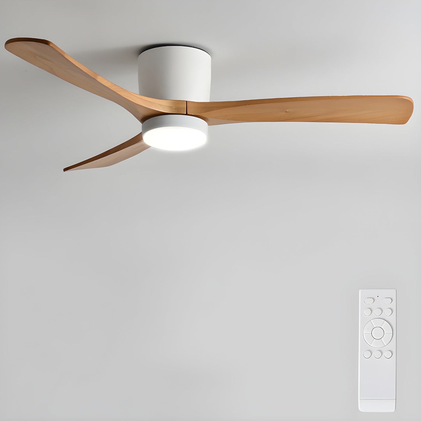 Levi – Lampe de plafond nordique avec ventilateur