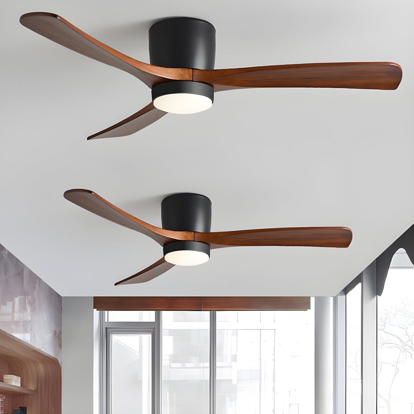 Levi – Lampe de plafond nordique avec ventilateur