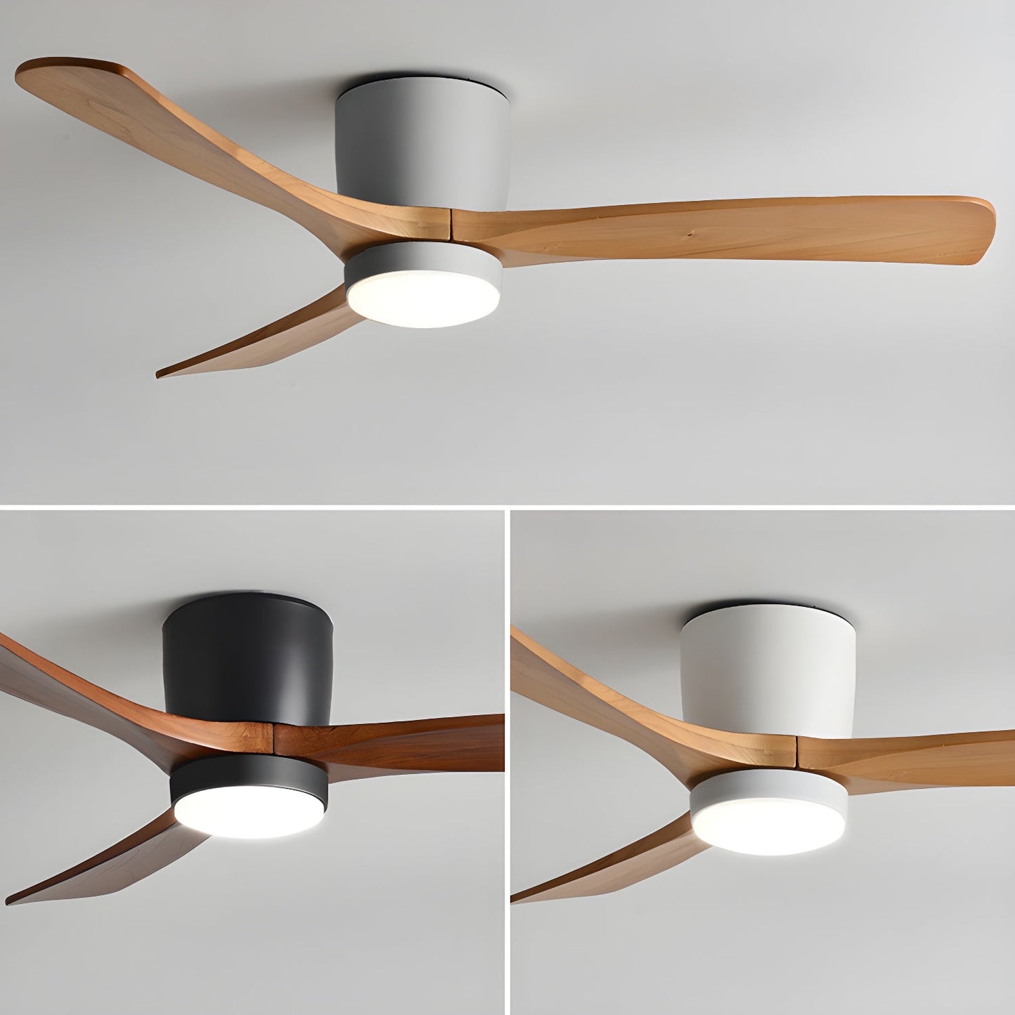 Levi – Lampe de plafond nordique avec ventilateur