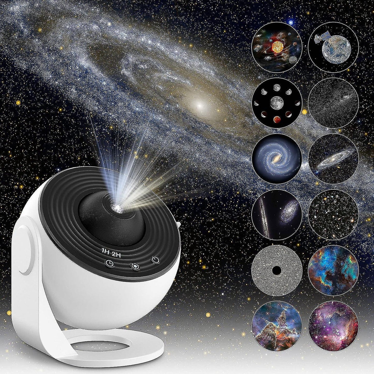 Orien – Lampe projecteur 360° Galaxie et ciel étoilé