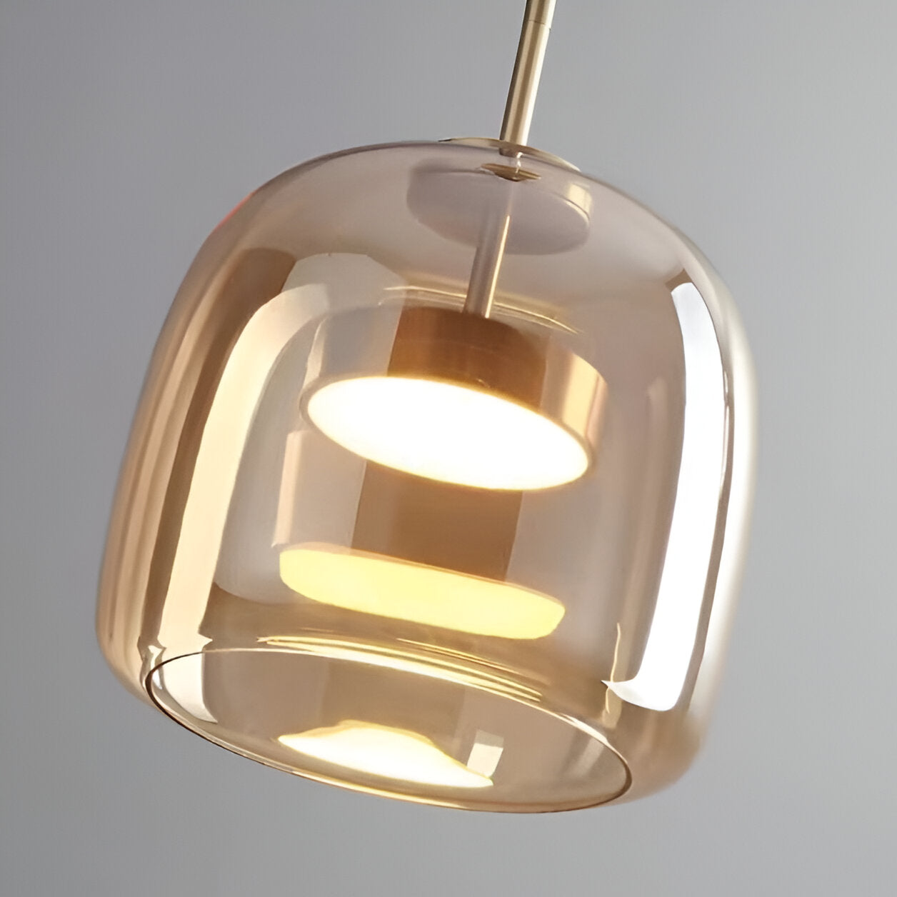 Solenn – Suspension LED en Verre Rétro Moderne