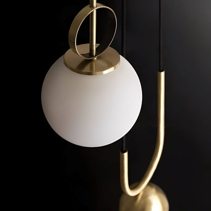 Vireo – Suspension en verre sphérique postmoderne