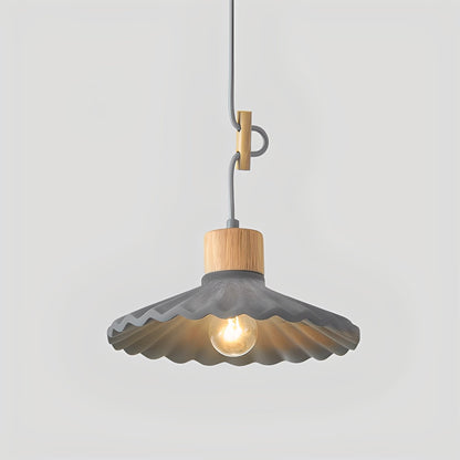 Alina – Lustre Moderne en Résine et Bois