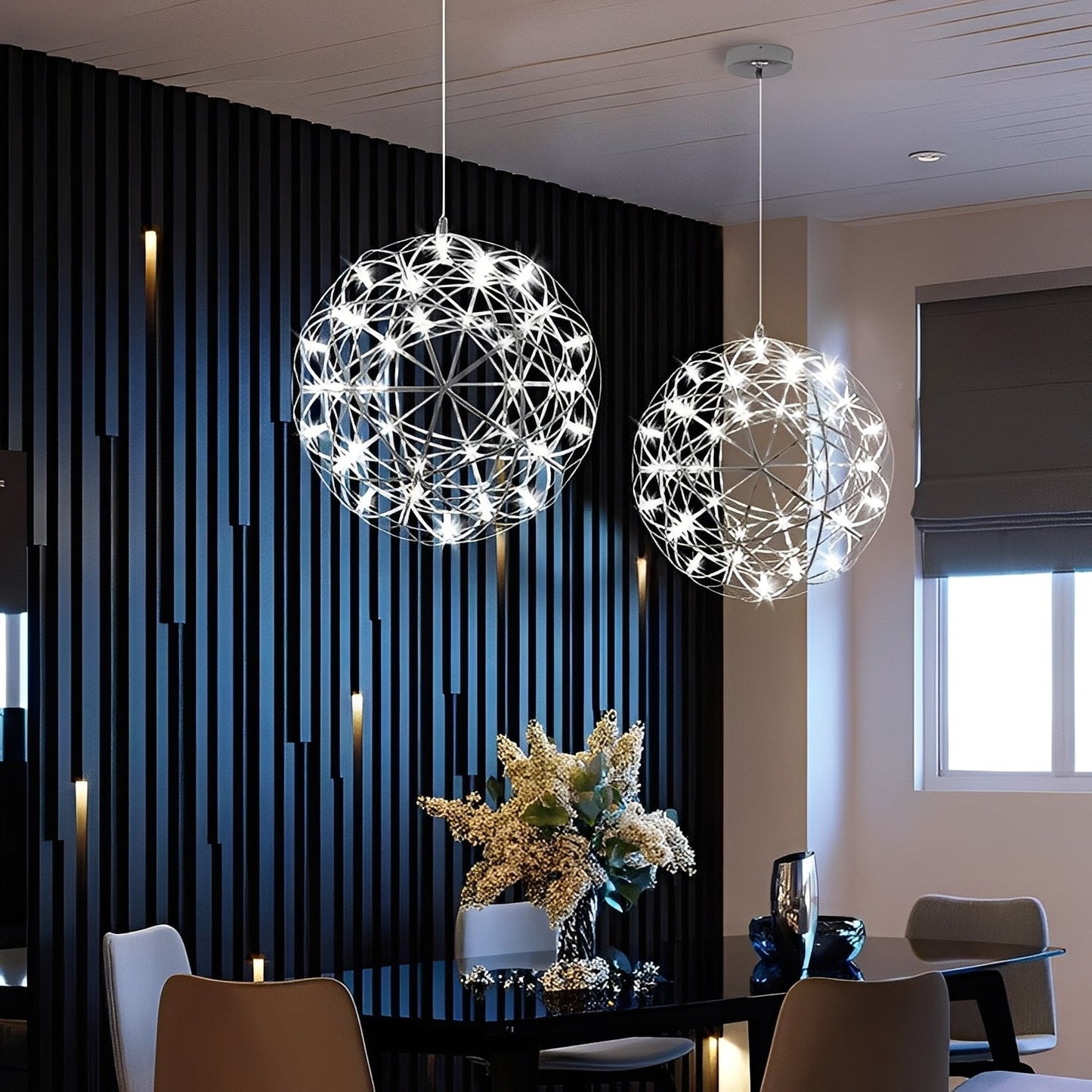 Cassian – Lustre à Boules LED Créatif