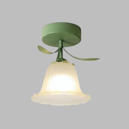 MiniTiffani – Petit plafonnier floral de style Tiffany français