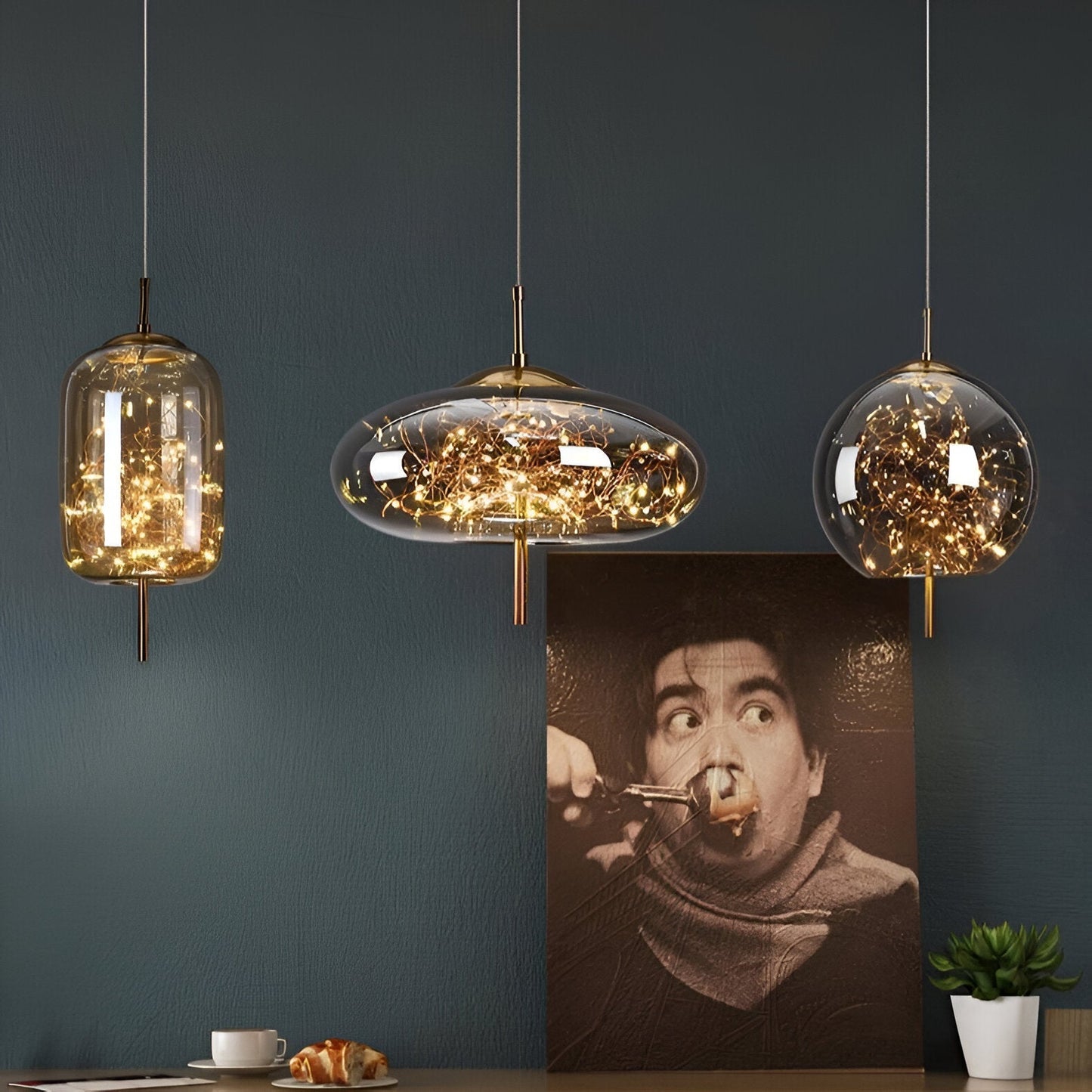 Auren – Lampe Pendante en Verre Minimaliste