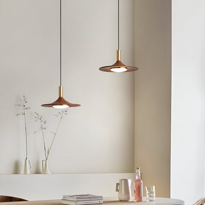 Jared – Bois de Noyer Tout Cuivre Suspension