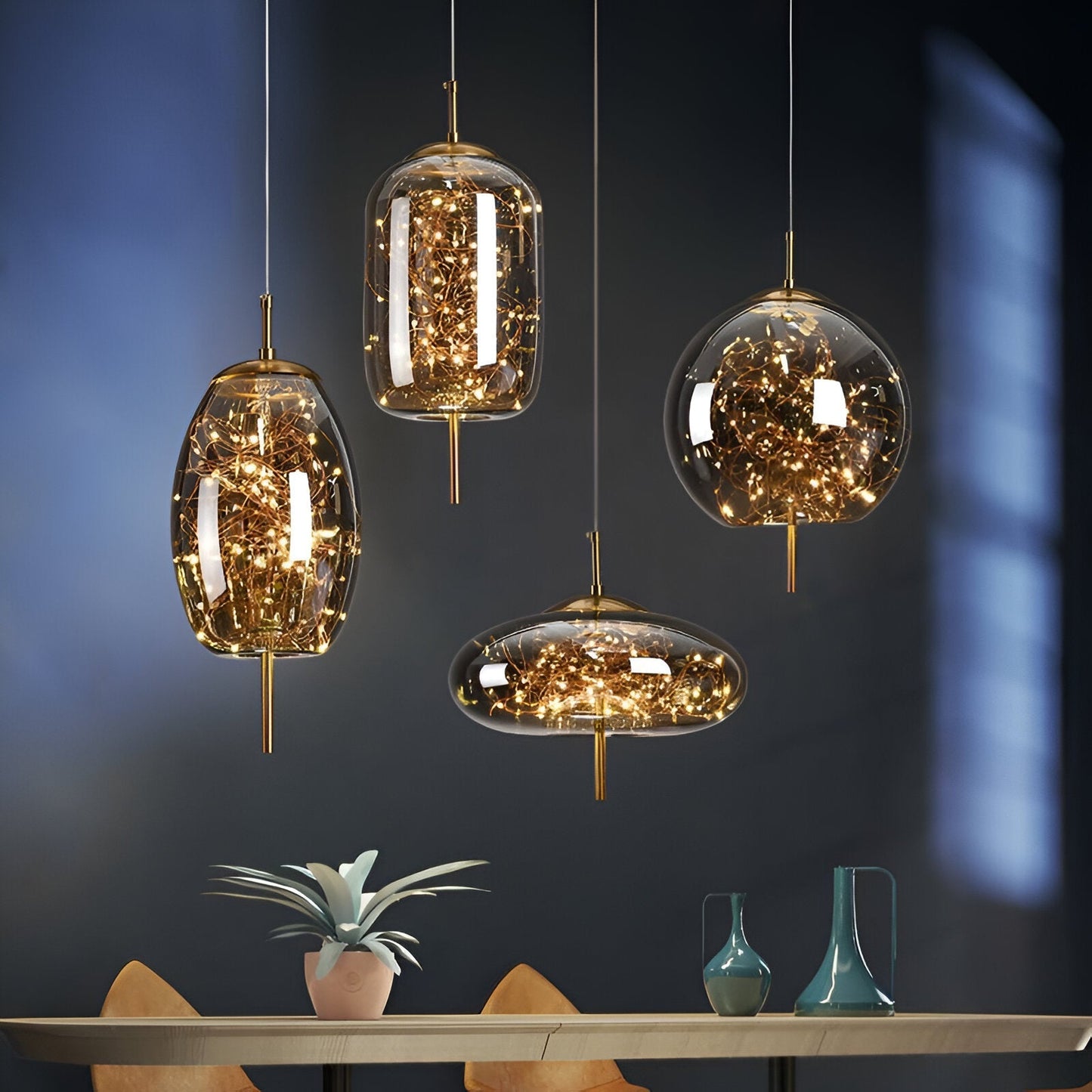 Auren – Lampe Pendante en Verre Minimaliste