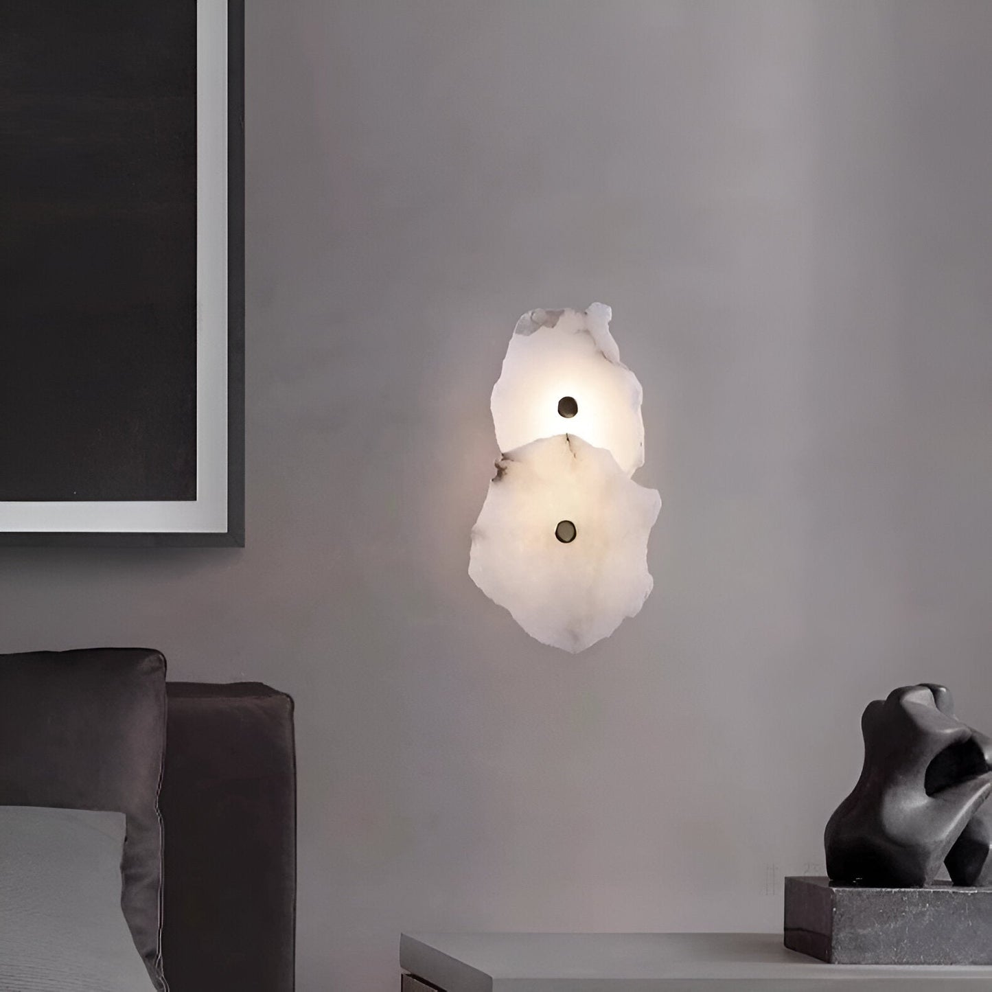 Zed – Applique Murale Minimaliste en Marbre