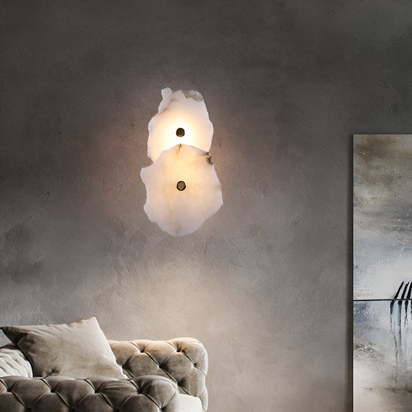 Zed – Applique Murale Minimaliste en Marbre