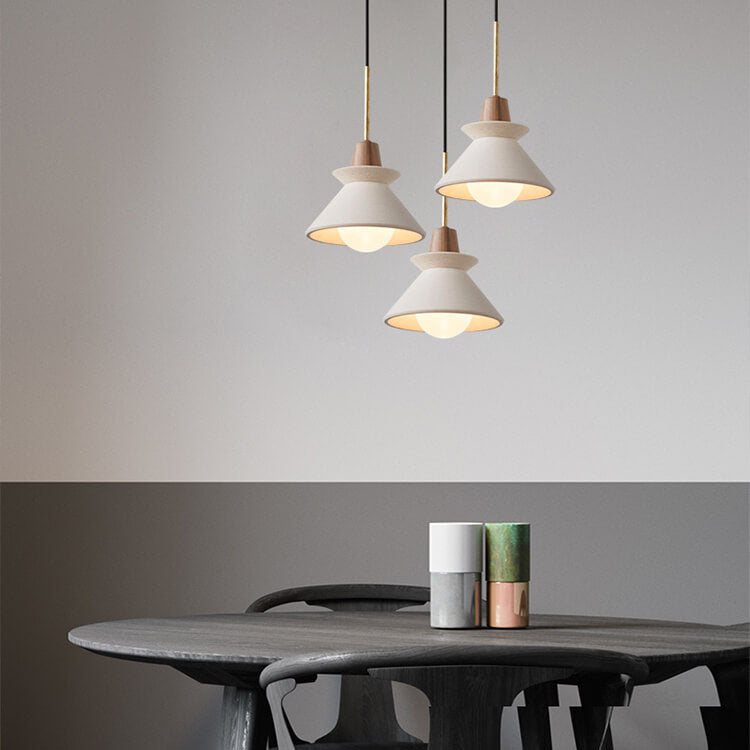 Inari – Suspension nordique en style bois et ciment