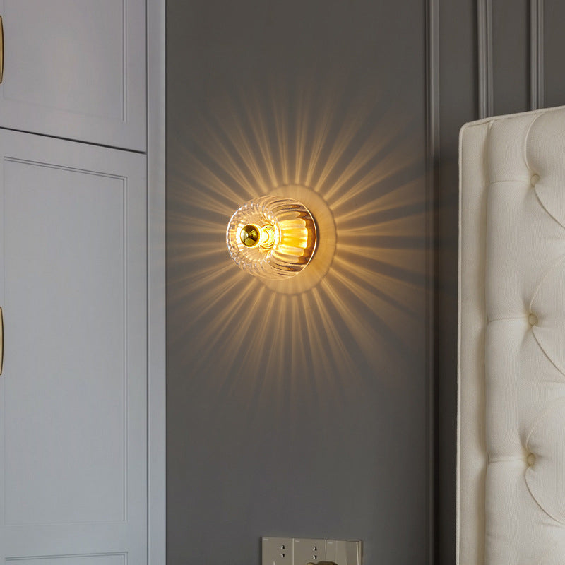 Isabelle – Applique murale LED moderne en verre et métal