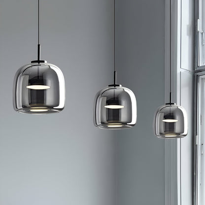 Solenn – Suspension LED en Verre Rétro Moderne