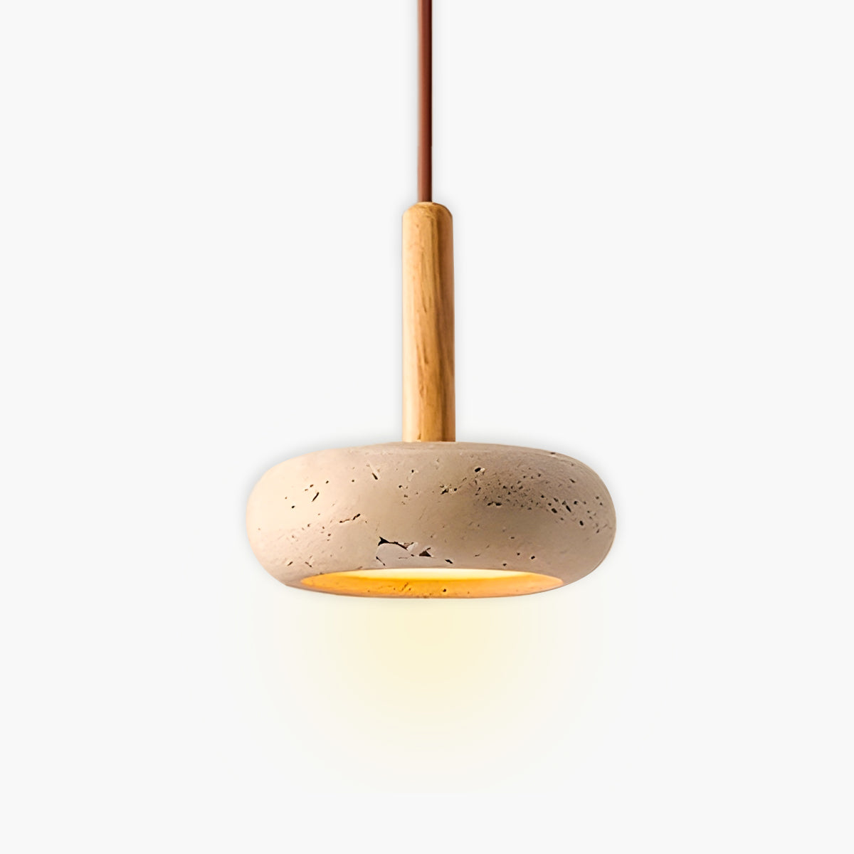 Osho – Suspension en véritable pierre de travertin pour accents élégants