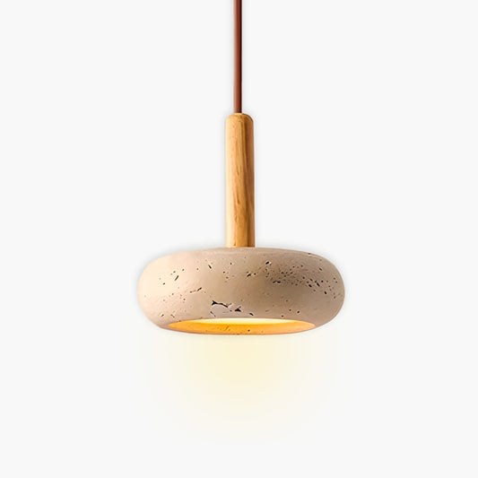 Osho – Suspension en véritable pierre de travertin pour accents élégants